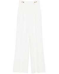 Elisabetta Franchi - Hose mit Bundfalten - Lyst