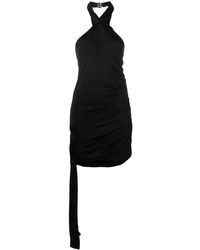 GAUGE81 - Drape-Detail Halterneck Dress - Lyst
