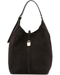 DeMellier - Große Siena Beuteltasche Aus Wildleder - Lyst