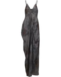 Elwood - Ombré Draped Asymmetrical Maxi Dress - Lyst