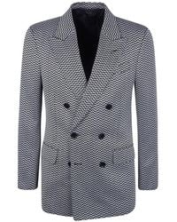 Tom Ford - Herringbone Double-Breasted Jacket - Lyst