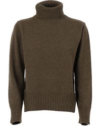 Kangra - Maglione A Collo Alto Con Orlo A Coste - Lyst