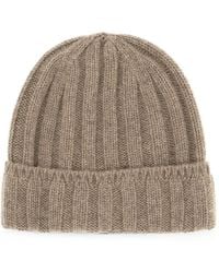 Vanisé - Ribbed-Knit Cashmere Beanie Hat - Lyst