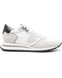 Philippe Model - Panelled Lace-Up Sneakers - Lyst
