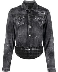DSquared² - Jeansjacke Im Distressed-Look - Lyst