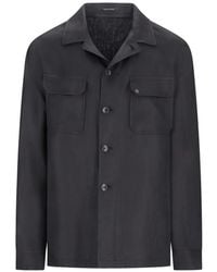 Tagliatore - Button-Up Shirt Jacket - Lyst