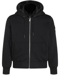 Moose Knuckles - Bunny Logo-Plaque Zip-Up Hoodie - Lyst