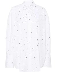 GIUSEPPE DI MORABITO - ラインストーントリム シャツ - Lyst