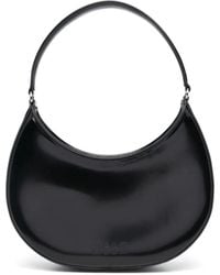 MSGM - Logo-Debossed Faux-Leather Hobo Bag - Lyst