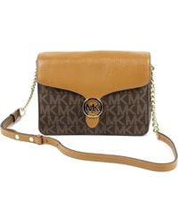Michael Kors - Vanna Logo-Monogram Cross Body Bag - Lyst