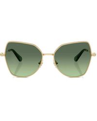 Swarovski - Geometric-Frame Sunglasses - Lyst