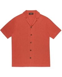 Slowear - Zanone Buttoned-Up Short-Sleeve Cotton Shirt - Lyst
