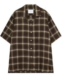 Ssstein - Check-Pattern Shirt - Lyst