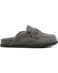 Twinset - Shearling-Lined Buckle-Detail Slippers - Lyst