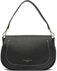 Gianni Chiarini - Brooke Gewelfde Schoudertas Van Bewerkt Leer - Lyst