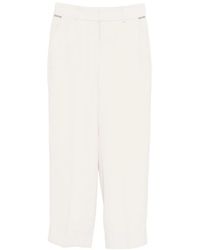 Peserico - Concealed Fastening Tailored Trousers - Lyst