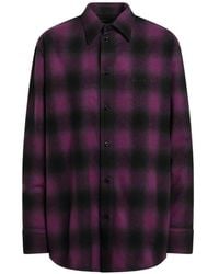 Balenciaga - Check-Pattern Shirt - Lyst
