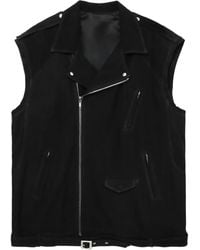 Rick Owens - Chaleco Biker De Cuero - Lyst