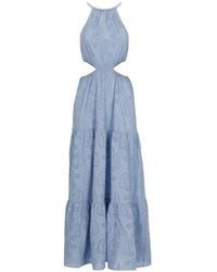 MC2 Saint Barth - Kaby Broderie-Anglaise Maxi Dress - Lyst