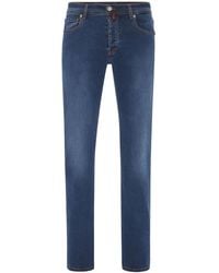 Billionaire - Logo-Patch Straight-Leg Jeans - Lyst