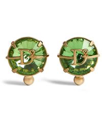DSquared² - Logo-plaque Crystal-embellished Earrings - Lyst