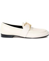 Proenza Schouler - Logo-plaque Leather Loafers - Lyst