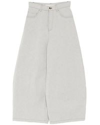 Forme D'expression - Rounded Five-Pocket Jeans - Lyst