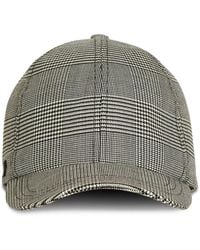 Balmain - Cappello Da Baseball Con Motivo Principe Di Galles - Lyst