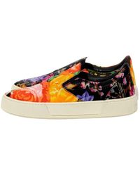 Balenciaga - Floral-Print Slip-On Sneakers - Lyst