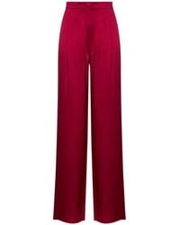 Max Mara - Msealpaca Satin-Effect Palazzo Pants - Lyst