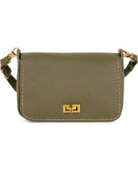 VISONA - Grained Leather Shoulder Bag - Lyst