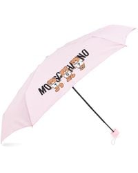 Moschino - Teddy Bear-Logo Print Compact Umbrella - Lyst