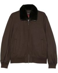 Montecore - Contrasting-Collar Zip-Up Jacket - Lyst