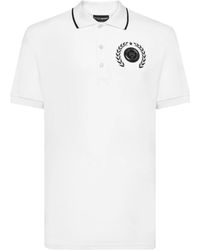 Philipp Plein - Katoenen Poloshirt Met Logoprint - Lyst