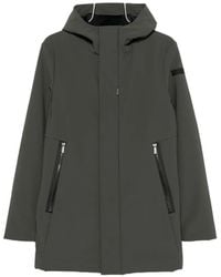 Rrd - Hooded Zip-Up Coat - Lyst