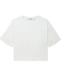 LVIR - Draped Cotton T-shirt - Lyst