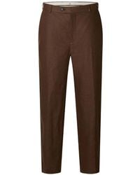 SELECTED - Baird Linen Trousers - Lyst
