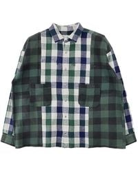 READYMADE - Patchwork Check-Pattern Shirt - Lyst