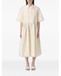 MEIMEIJ - Pintuck-Detail Tiered Maxi Dress - Lyst