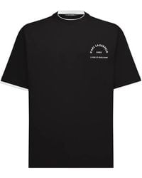 KARL LAGERFELD - Rue St-Guillaume Double-Collar T-Shirt - Lyst