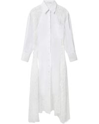 Stella McCartney - Lace-Panelled Asymmetric Dress - Lyst