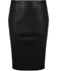 Kiki de Montparnasse - Leather Corset Pencil Skirt - Lyst