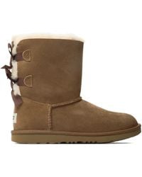 UGG - Bailey Bow Ii "Chestnut" Enkellaarzen - Lyst