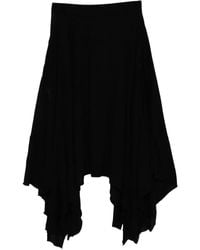 Yohji Yamamoto - Asymmetrischer Rock - Lyst