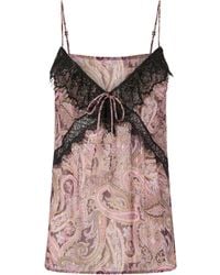 Pinko - Paisley-Lace Sleeveless Top - Lyst
