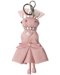 Prada - Portachiavi Con Nappa - Lyst