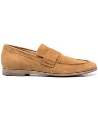 Moma - Suede Penny Loafers - Lyst