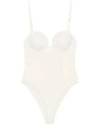 Magda Butrym - Embroidered Underwired Swimsuit - Lyst
