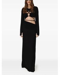 Pink - Maxikleid Mit Cut-Outs - Lyst