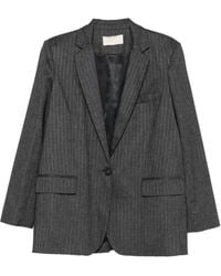 Vanessa Bruno - Pinstripe Single-Breasted Blazer - Lyst